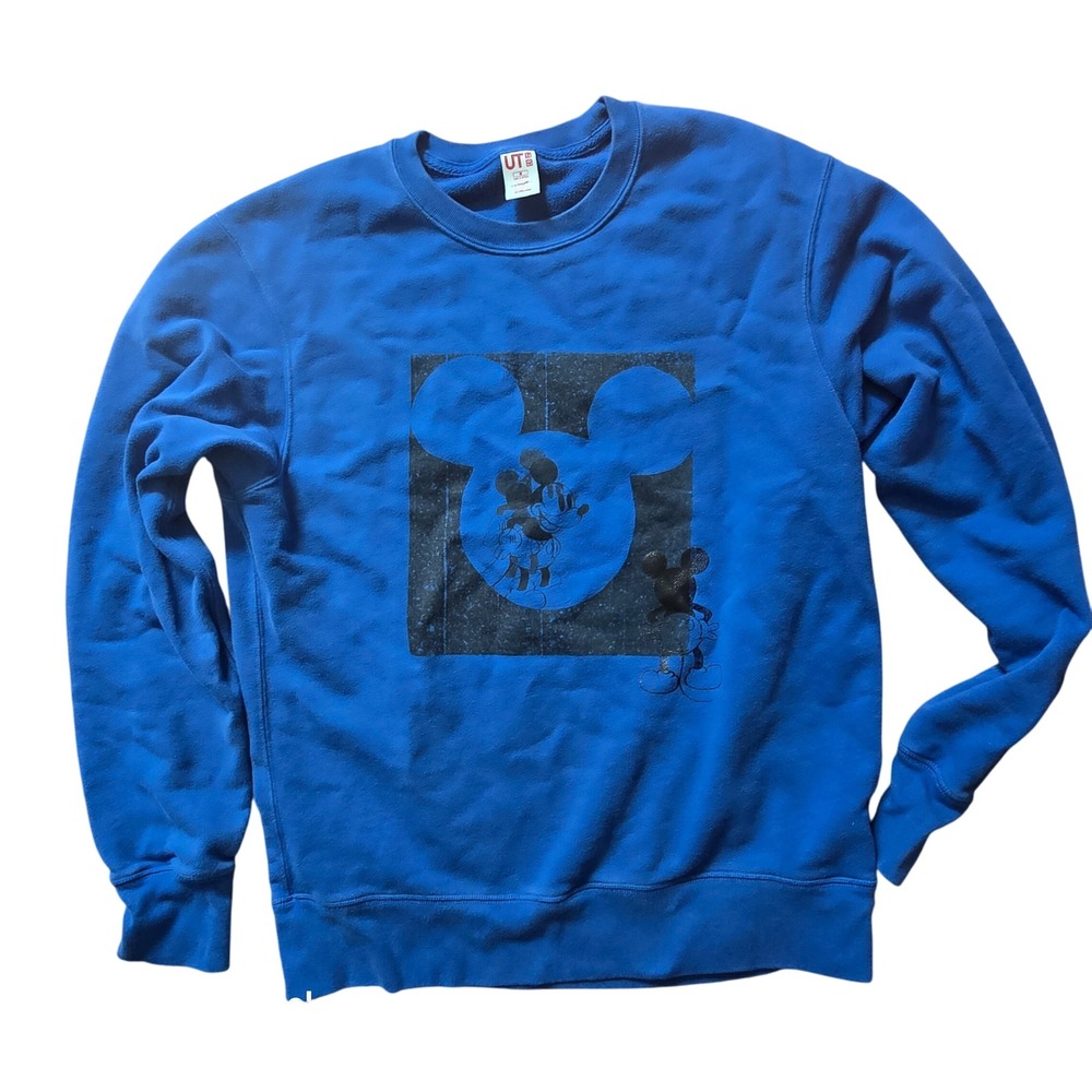 Uniqlo‎ UT Disney Mickey Mouse Graphic Print Crewneck Sweatshirt M